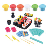Set d'argile à sushi Playgo - 6 pots en argile