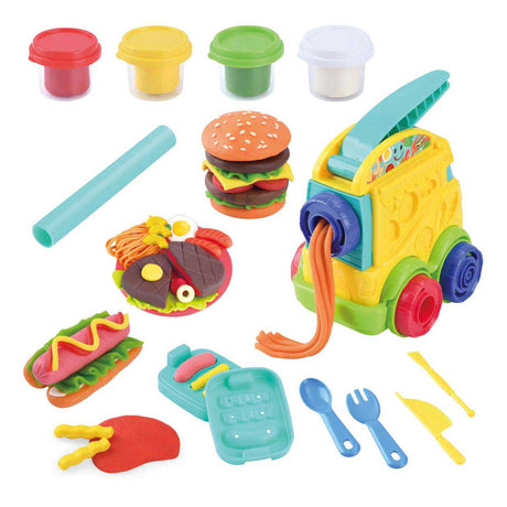 Ensemble d'argile Playgo food truck - 4 pots en argile