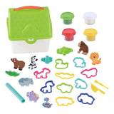 Playgo Wild Adventure Clay Set dans une boîte de rangement - 4 pots en argile