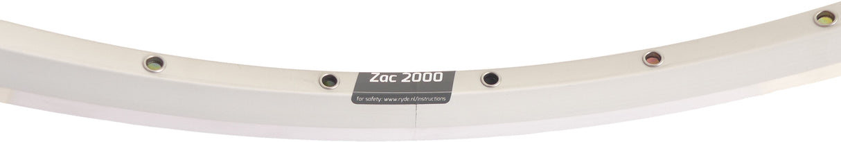 Ryde Velg Zac 2000 28 622 x 19c Aluminium 32 trous 14g argent