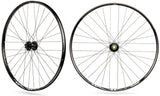 Paire de roues Rodi tryp 25 29 avec axe traversant 15x100 et 12x142 - Support de disque de frein à 6 boulons - 8 9 10 11 vitesses - noir