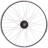 Roue arrière 28 NEXUS 8 HUB ROLLERBRAKE avec jante noire et rayons en acier inoxydable