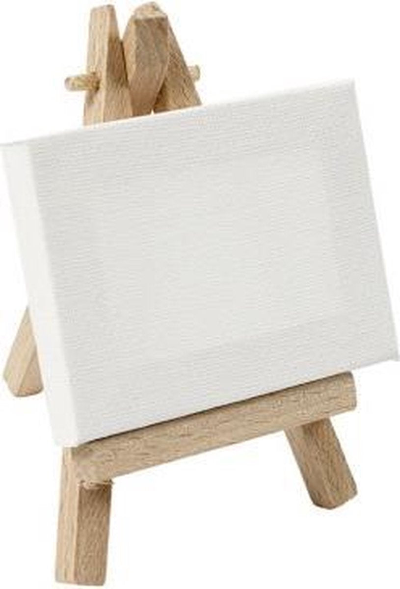 Société créative https: www.ccobby.nl toile-tendue-taille-8x6x1-cm-blanc-1-pièce