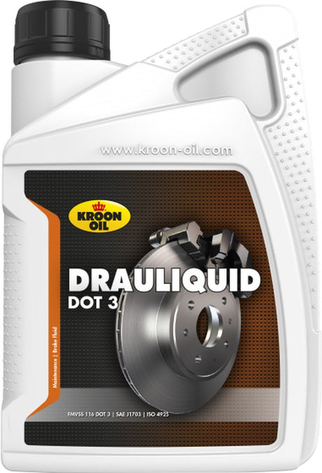 Drauquide de liquide de frein kroon-huile Dot3 1 litre (04205)
