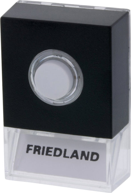 Honeywell Friedland, bouton-poussoir de sonnette, pushlite noir