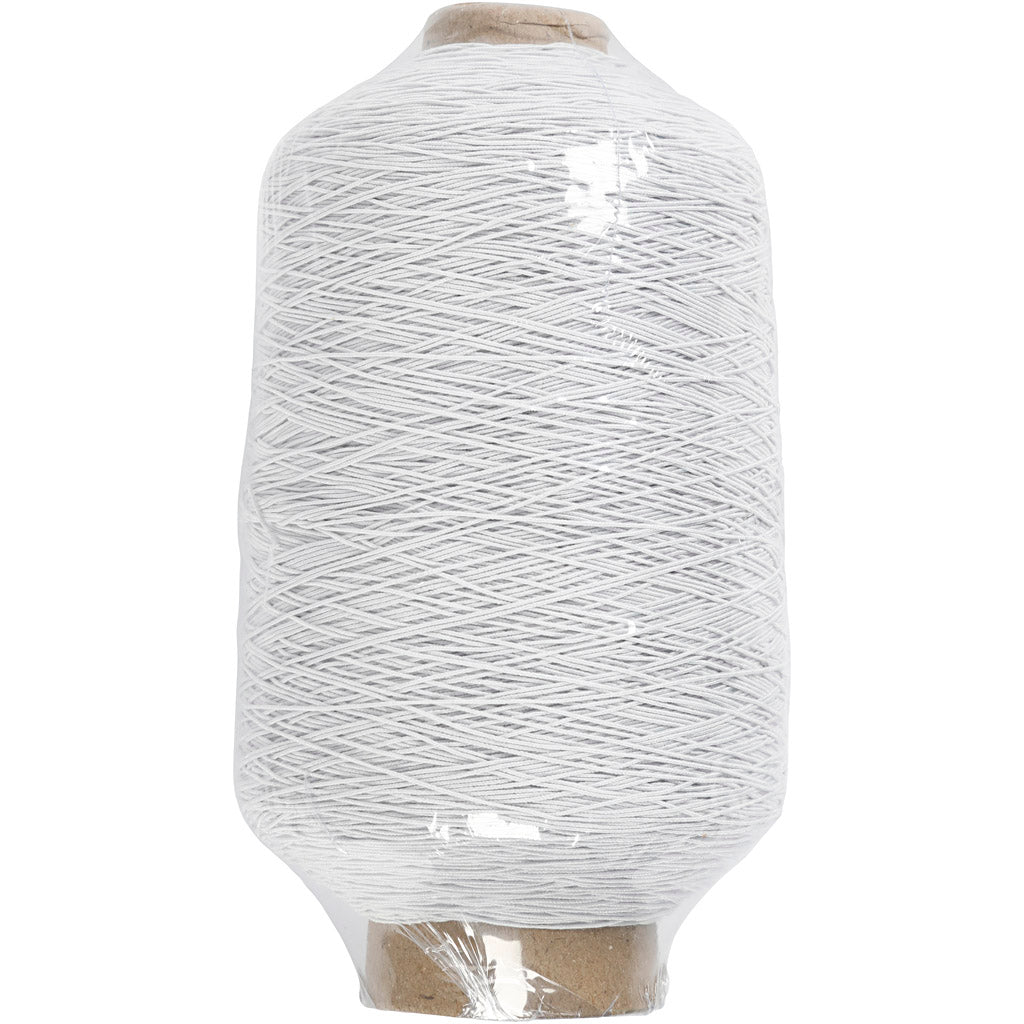 Https : www.ccobby.nl mince-rond-elastic-yarn-white-1500-m-1-roll