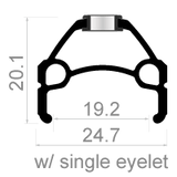 Rodi Wielset 29 Skorpion MTB 8 ​​9 10 velocità nera