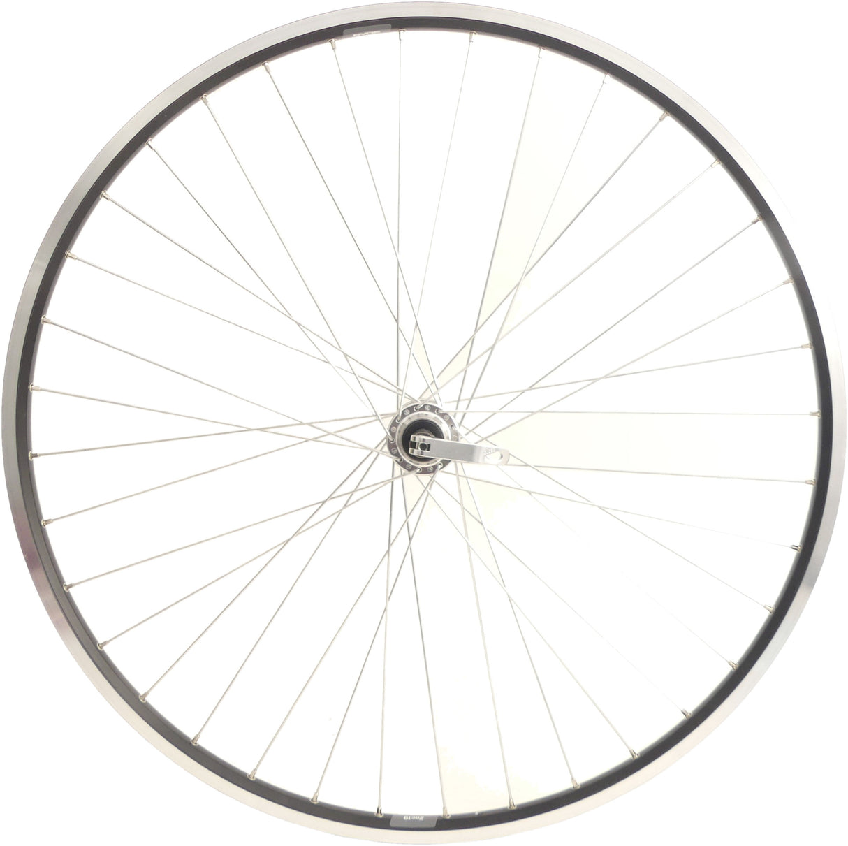 Rear wheel 28 622x19c ZAC 19 rim with 7 8 Speed ​​Freewheel and Quick Tensioner Black