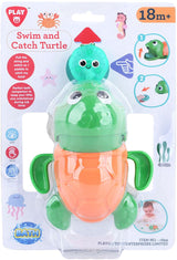 Jouets de bain Playgo pour attraper et nager la tortue - 2 parties.