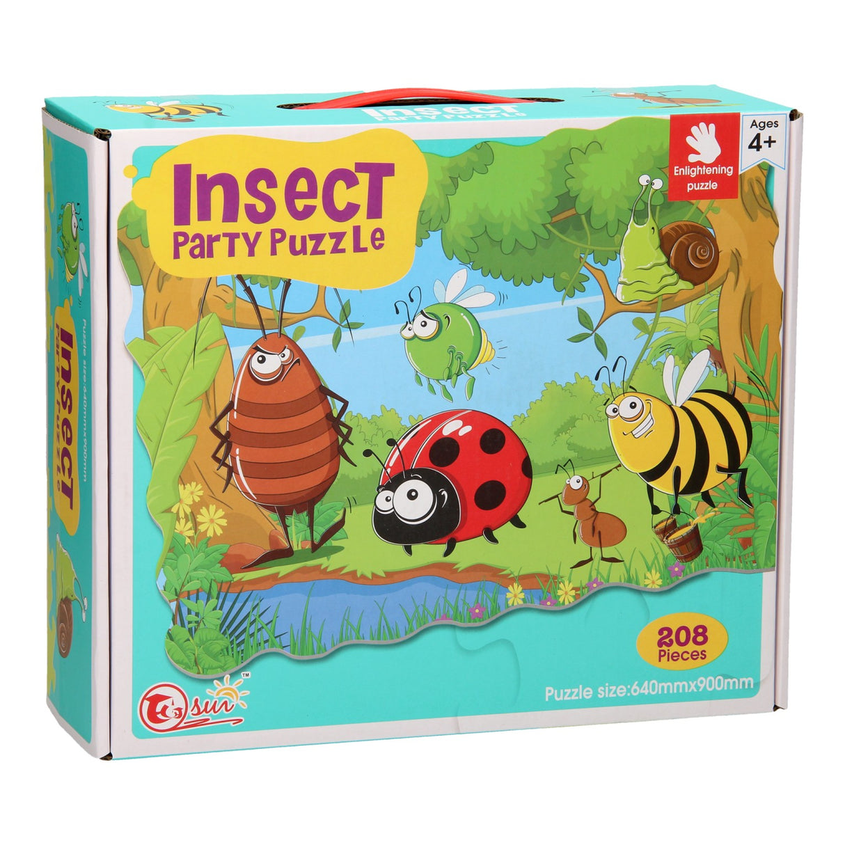 Insect Party Mega Puzzle 208 pieces (90x64cm)