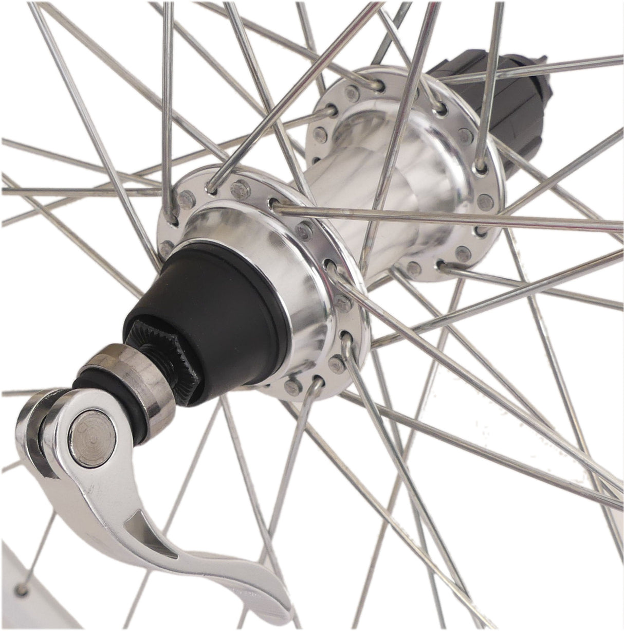 Roue arrière Sunrace 28 622 x 19c Ryde Zac19 Rim avec HBM53 NAF 8 9 10 Speed ​​- Silver