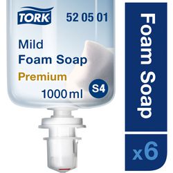 Savon mousse Tork s4 doux 520501 (6x 1 litre)