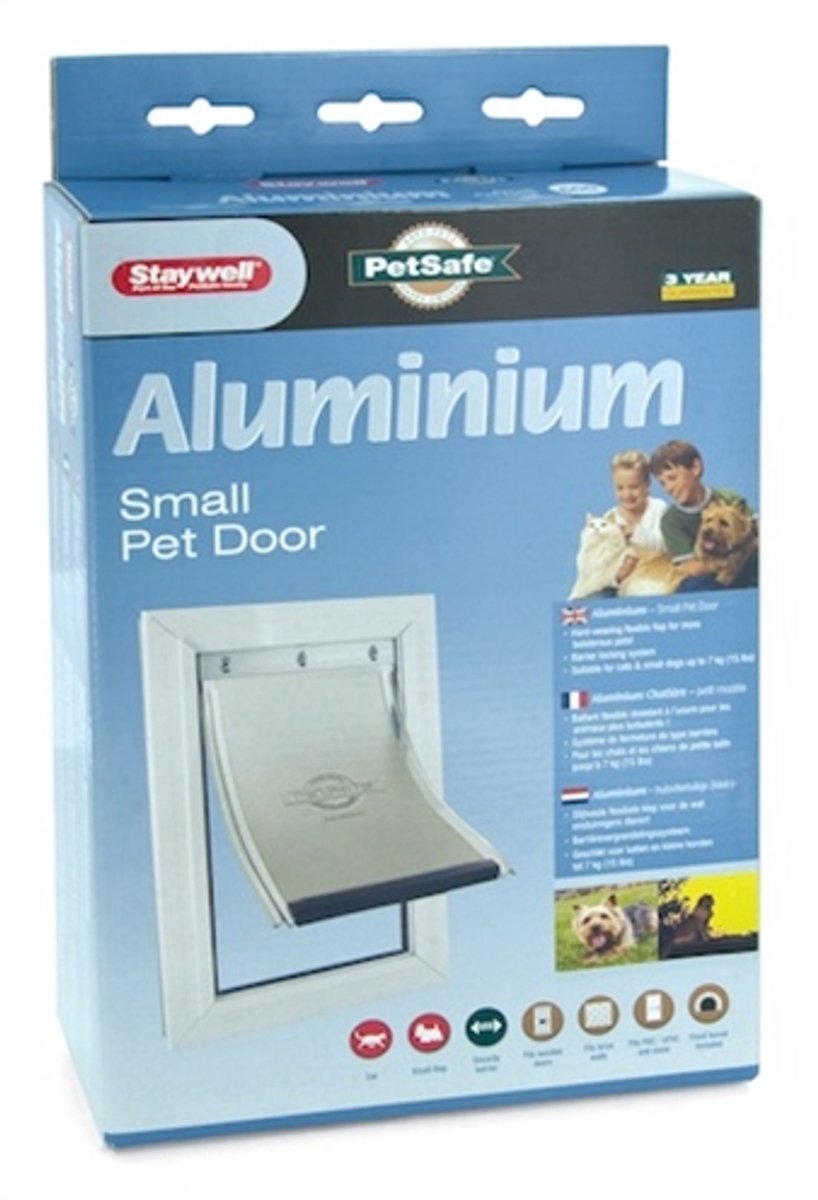Chatière Petsafe 600 aluminium - blanc
