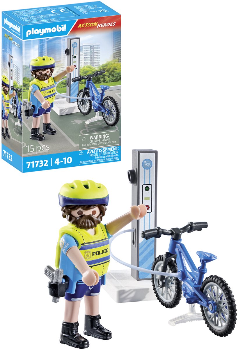 Playmobil 71732 patrouille à vélo de la police | 2 pièces