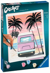 Ravensburger creart peinture par numéro - vie à la plage