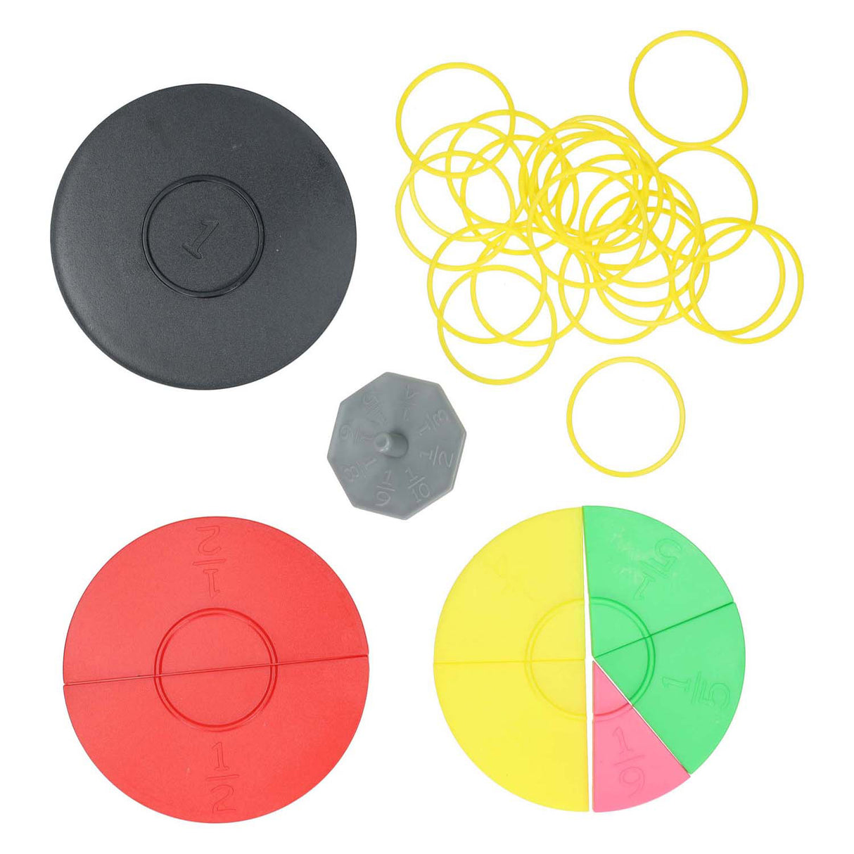 Jeu de cercle de fractions de pêche Albatros, 72 pcs.