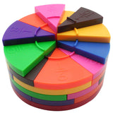 Jeu de cercle de fractions de pêche Albatros, 72 pcs.