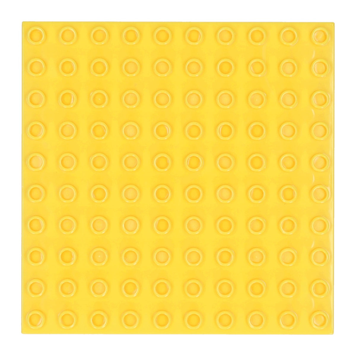 Plaque de construction jaune - 16x16cm