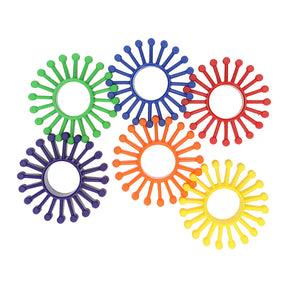 Disques de construction colorés pour la pêche Albatros - 72 pcs.