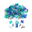 Tubes de construction transparents, 360 pcs.