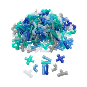 Tubes de construction transparents, 360 pcs.