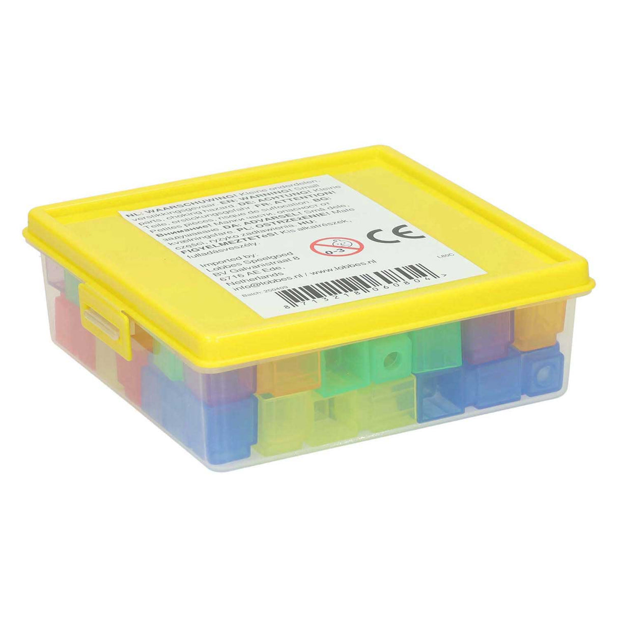 Blocs de comptage colorés transparents - 90 pcs.