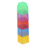 Blocs de comptage colorés transparents - 90 pcs.