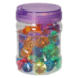 Diamants de jeu transparents colorés - 60 pcs.