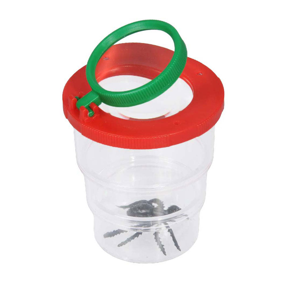 Pot à insectes avec loupe