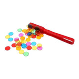 Jetons transparents colorés - 100pcs.
