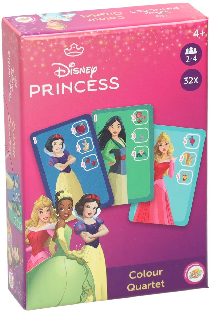 Groupe d'artisanat créatif Quatuor de princesses Disney - 32 cartes