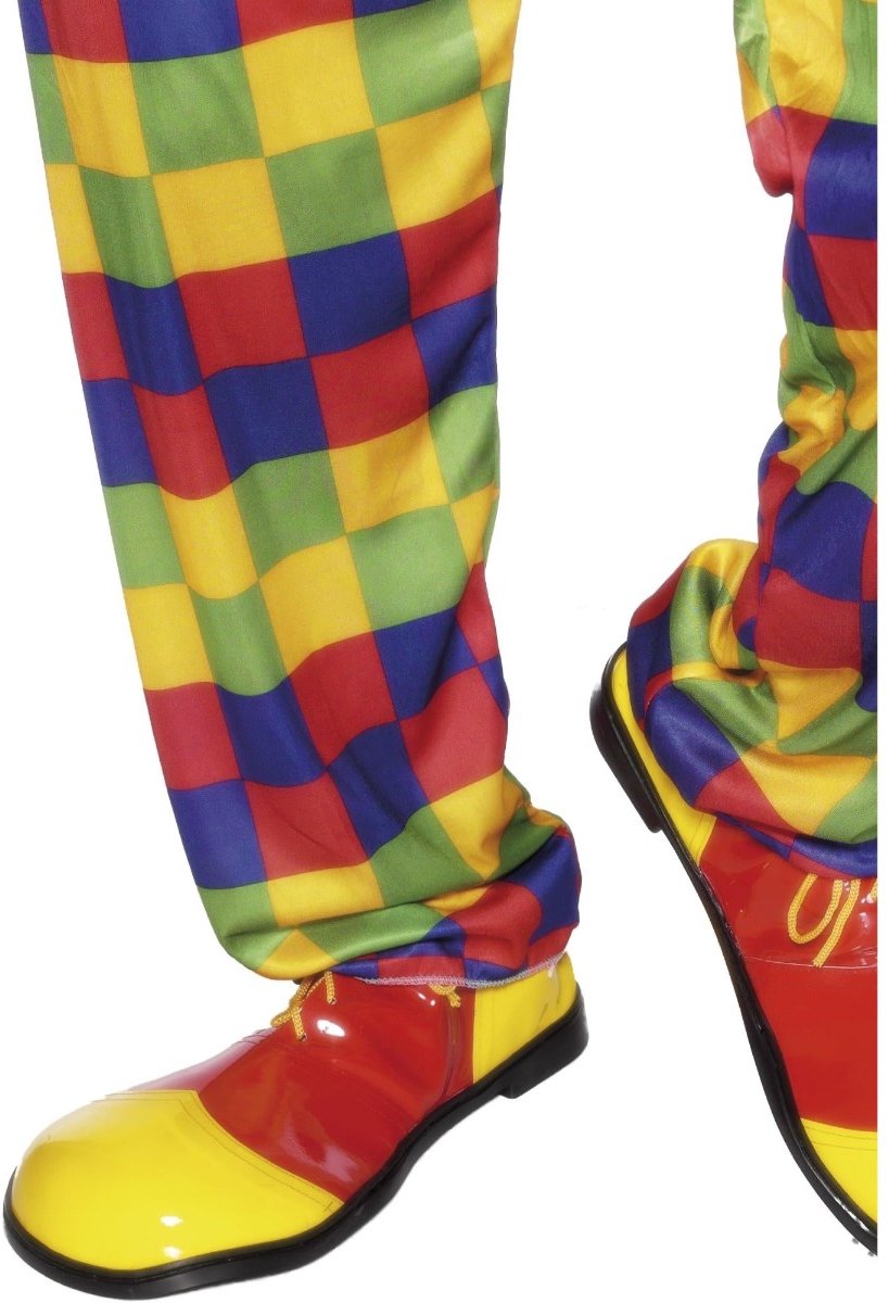 Chaussures de clowns Smiffys rouge jaune - chaussures oversize