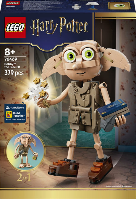 Lego Harry Potter Dobby l'elfe gratuit, jouets du monde des sorciers à construire pour enfants 76469