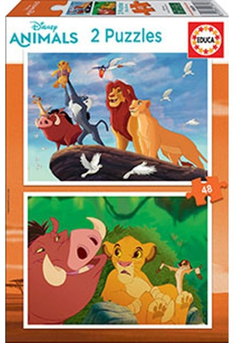 Educa - puzzle - 2 x 48 pièces - le roi lion