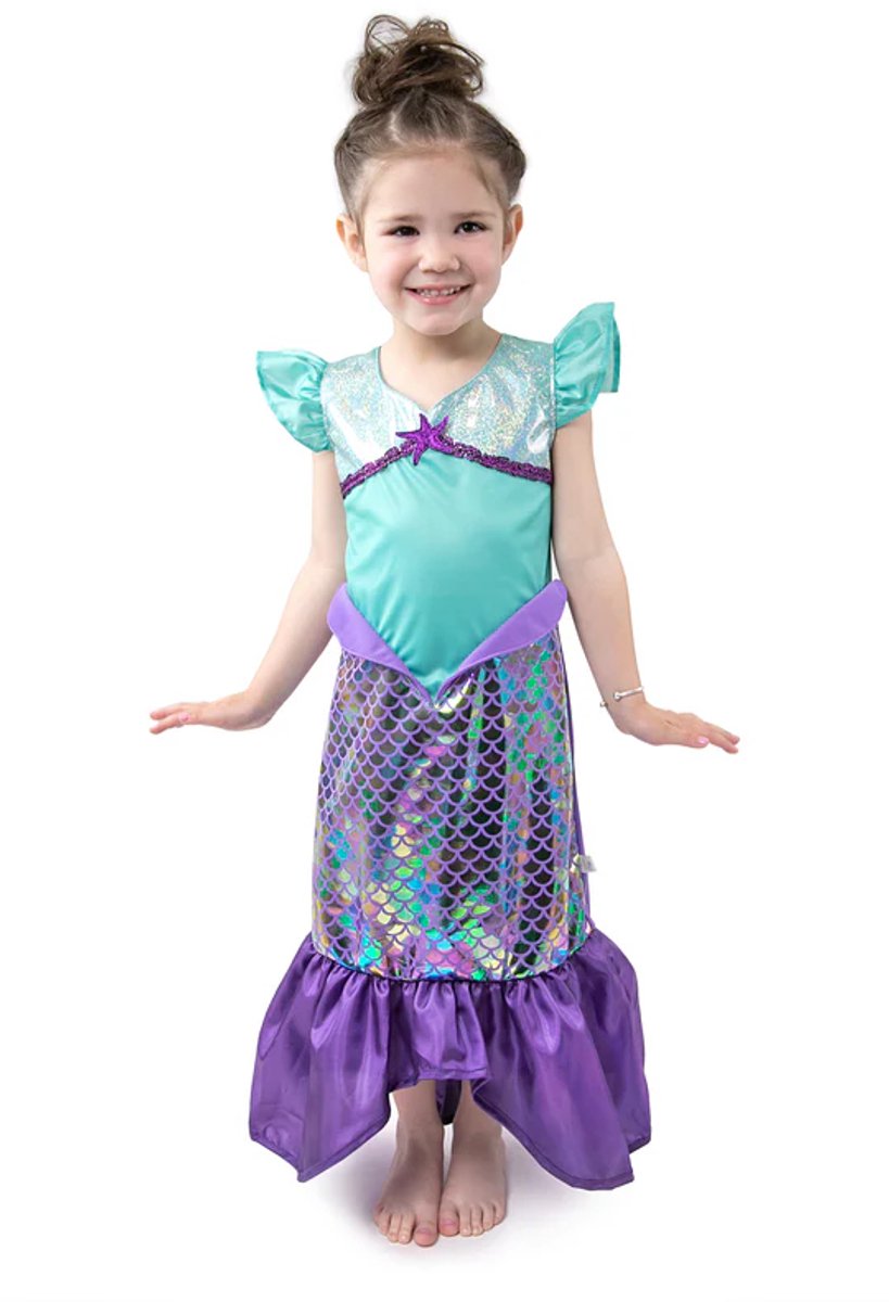 Petites aventures – robe sirène violette scintillante – taille 98-104
