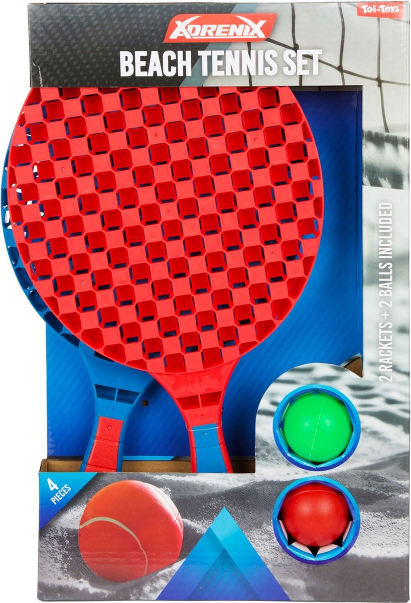 Ensemble de tennis de plage Toi-toys adrenix, 4 pièces.