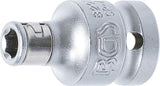 Adaptateur d'embout Bgs technic avec bille de retenue carré 1 2 vers hex 1 4