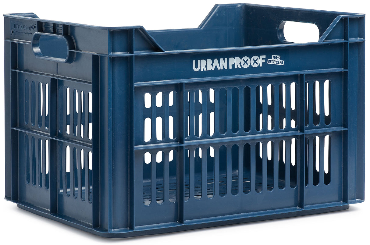 bicycle crate recycled 30 liter polypropylene dark blue