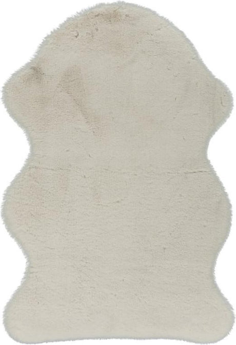 Lalee cosy - tapis - super doux - poils longs - antidérapant - imitation fourrure - fourrure moelleuse - 60x90cm ivoire blanc cassé