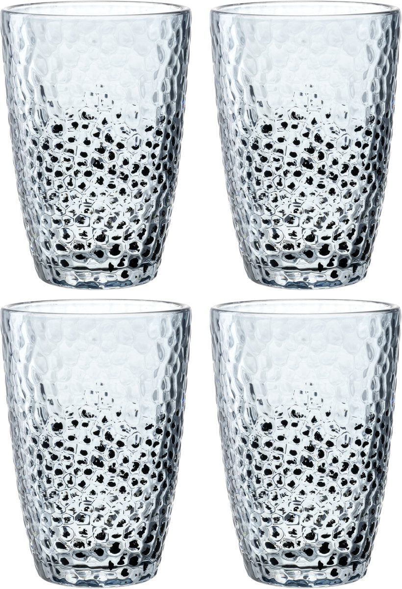 Verre à long drink Leonardo matera 340ml bleu - set 4