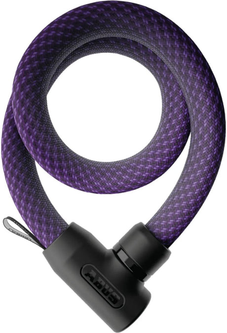 Antivol à chaîne textile Abus pour vélo - Yarit™ 4004k - niveau de sécurité 7 - violet - 110 cm - convient aux vélos électriques et aux vélos de ville - léger - seulement 0,88 kg