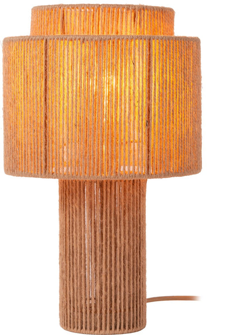 Lucide denice - lampe de table - ø 25 cm - 0xe27 - taupe