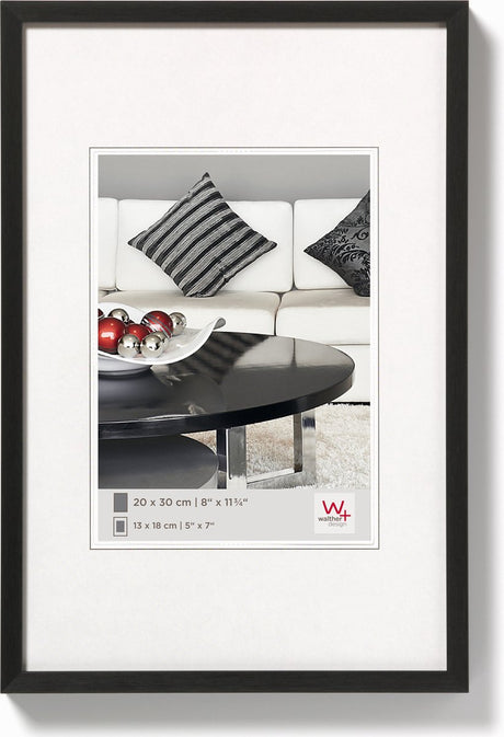 Chaise Walther - cadre photo - format photo 20x30 cm - noir