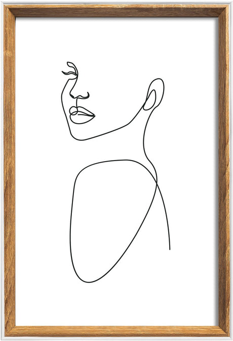 Silhouette Walther - cadre en bois - format photo 20x30 cm - nature