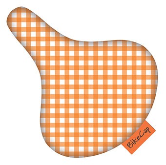 Bikecap Saddle Deck Orange Checkmate