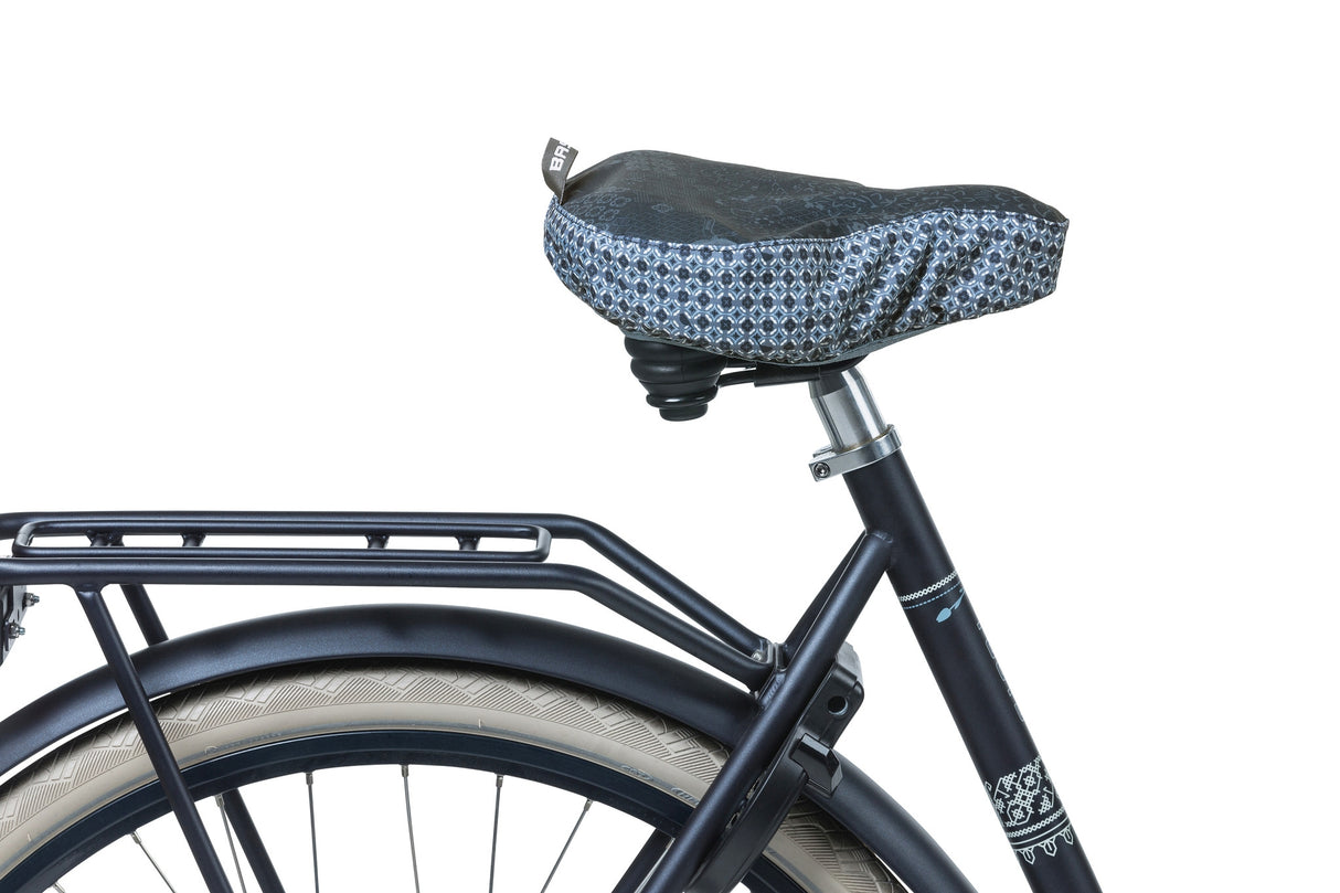 Basil Bohème Saddle Cover Indigo Bleu