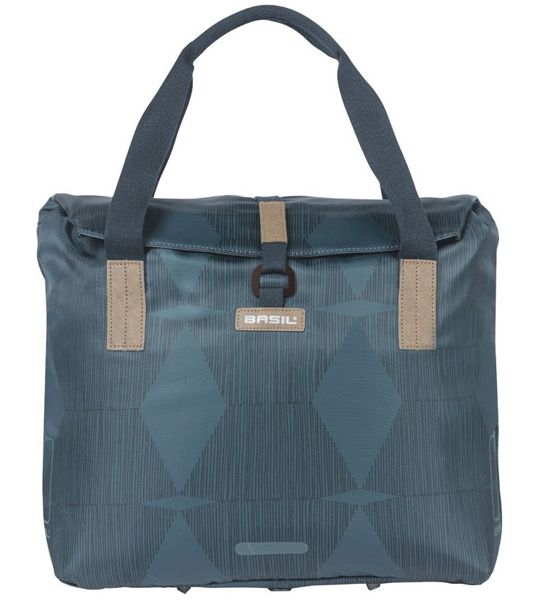 Shopper per biciclette di eleganza di basilico, scegli verde, unisex, stadfiets, blu tenuta