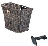 Basil Bremen Rattan FM Bicycle basket at the front including FM stem holder Brown