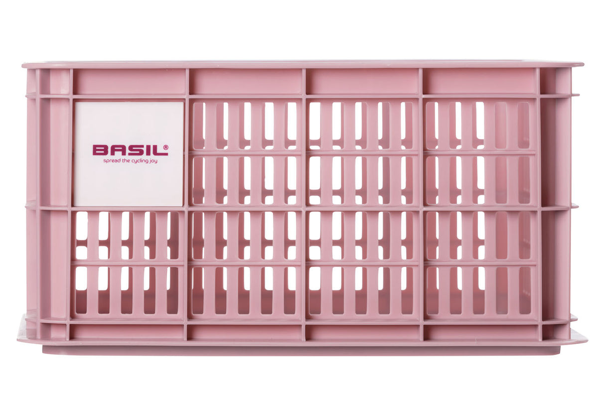 Basil Bicycle Crate S Small 17.5 litros rosa