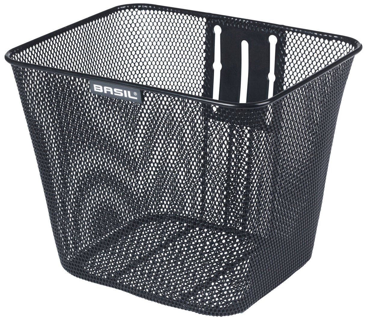 Basil Bicycle basket Bilbao with fixed mounting 26 x 22 x 27 cm Black